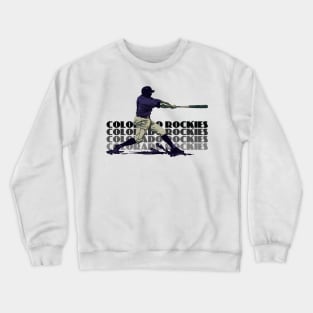 Retro Colorado Rockies Slugger Crewneck Sweatshirt